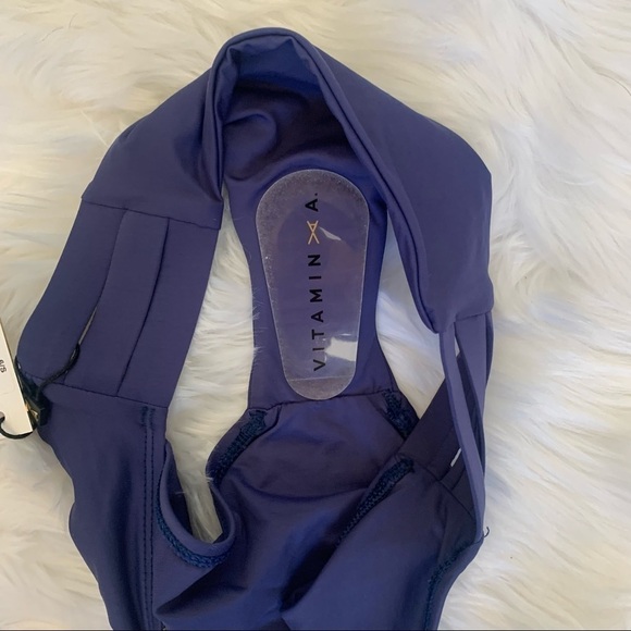 Vitamin A Emilia navy blue bikini bottoms - Picture 4 of 7